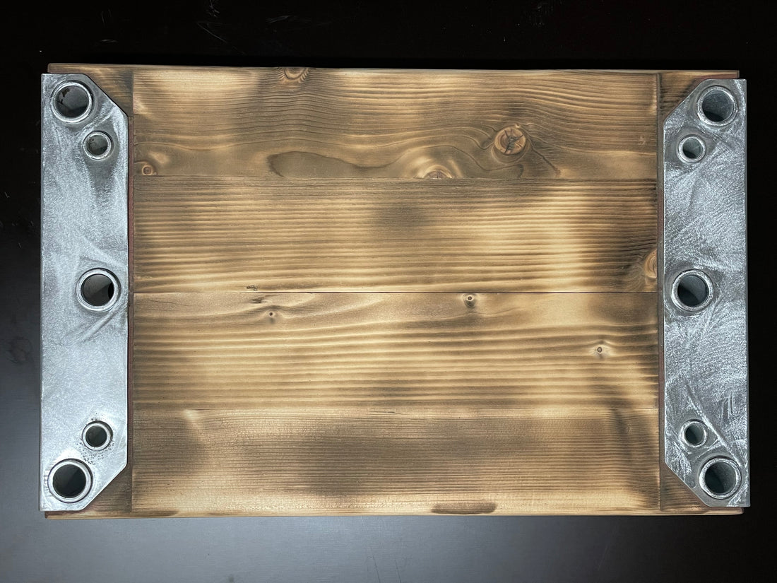 Servierbrett &quot;Gerüstbohle&quot; – Rustikales Design für Deine Festtafel