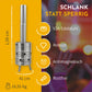 Infografik: bierbomb Feuertonne, 1,59 m hoch, 41 cm breit, 16,91 kg – V2A Edelstahl, robust, antimagnetisch, rostfrei