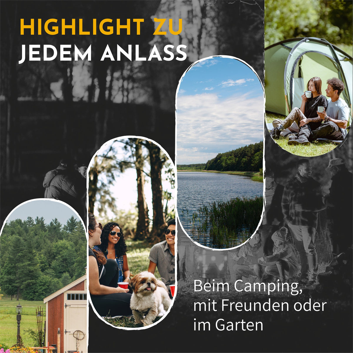 Infografik: Highlight zu jedem Anlass – beim Camping, mit Freunden oder im Garten