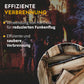 Infografik: effiziente Verbrennung – Hartholz für reduzierten Funkenflug, effiziente und saubere Verbrennung