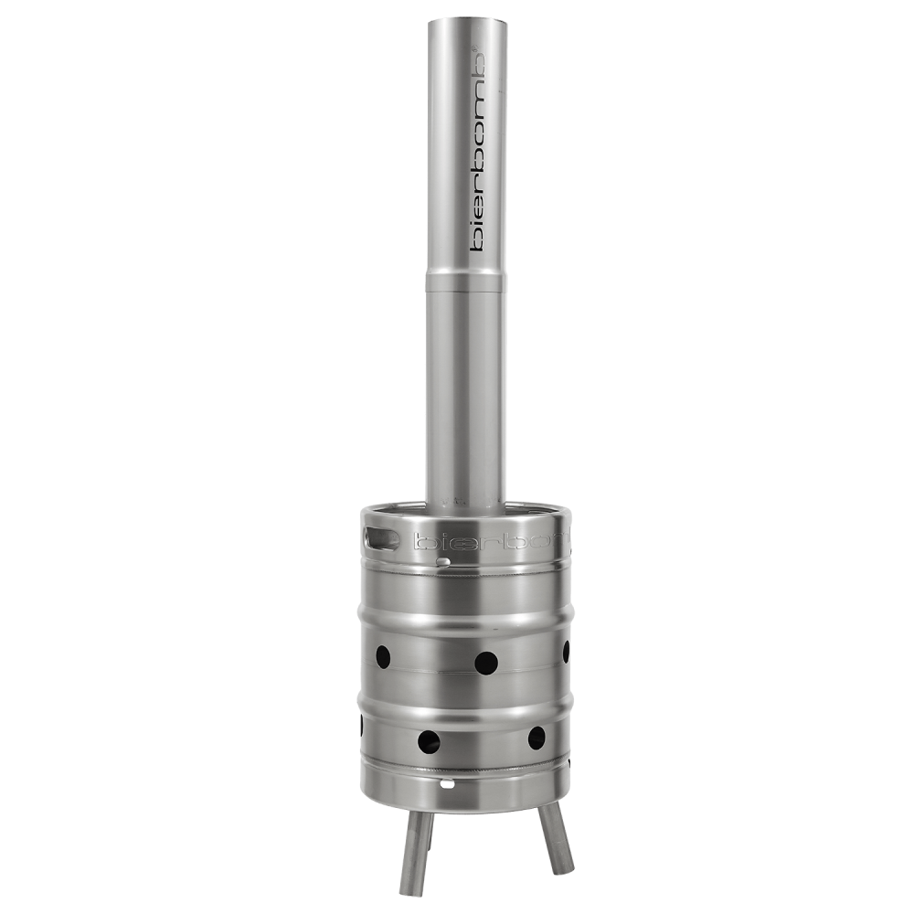 Feuerstelle "Celebrate with Fire" komplett - Die kompakte und effiziente Edelstahl-Feuerstelle für gemütliche Abende im Freien