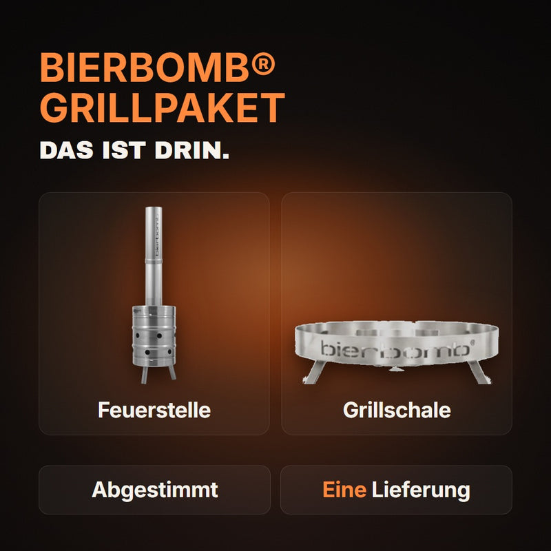 bierbomb® Grillpaket – Das komplette Set