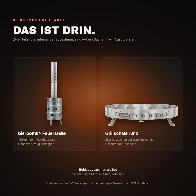 bierbomb® Grillpaket – Das komplette Set