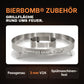 Grillschale rund exklusiv fuer bierbomb - passgenau, 3 mm V2A, spuelmaschinenfest