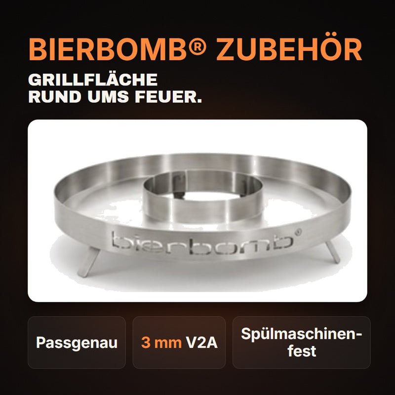 Grillschale rund exklusiv für bierbomb®